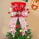 Christmas tea topper mint bow hat 28x27x6 cm 4