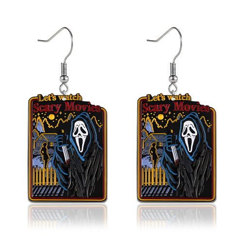 Acrylic Ghost Stud Earrings Halloween Jewelry