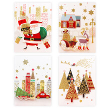 Christmas Music Card Pattern Beautiful 3D Greeting Card