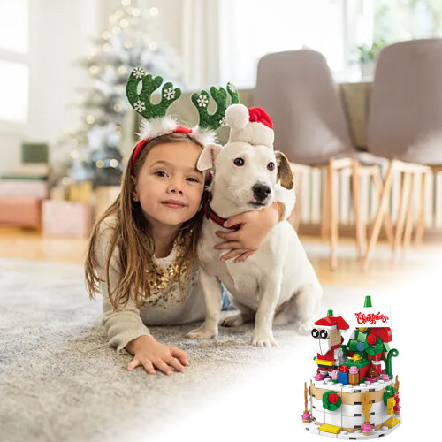 Christmas Building Blocks Set Small Particle Toy 1