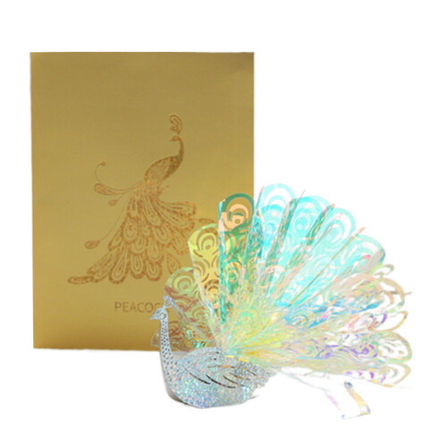 3D Christmas Greeting Card with Tree Design