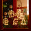 LED Christmas Window Lights Silhouette Bell Tree Reindeer 3