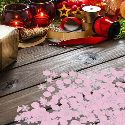 Christmas snowflake confetti glitter decorative supplies 2