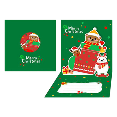 Christmas 3D Folding Greeting Card
