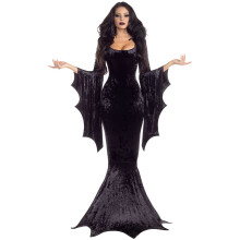 Women's Vampire Costume Black Dress