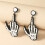 Halloween Acrylic Stud Earrings Black Spider Ghost Skull 3