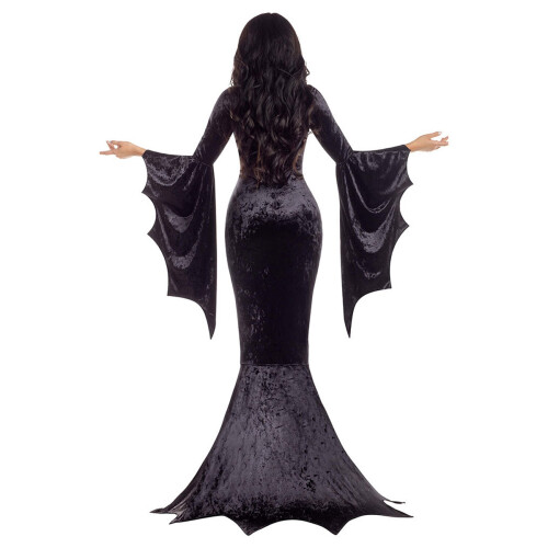 Women's Vampire Costume Black Dress 1