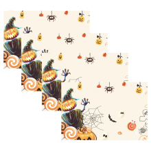 Halloween Linen Napkins Country Style 4 Pack 12x18 inch