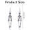 Stainless Steel Skull Stud Earrings Barbell Drop 5