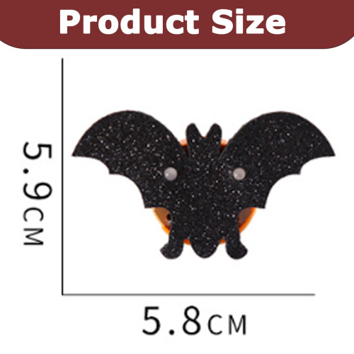 Halloween Ghost Bat Brooch with Pumpkin 1pc 1
