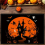 Halloween Table Napkins Set Haunted House Pumpkin Rustic 4 2