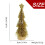 Gold Artificial Christmas Tree with Wooden Base 2