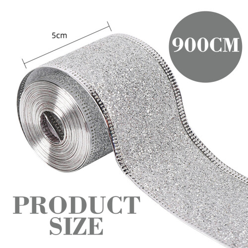 Glitter Ribbon Metallic Edge 25m 1