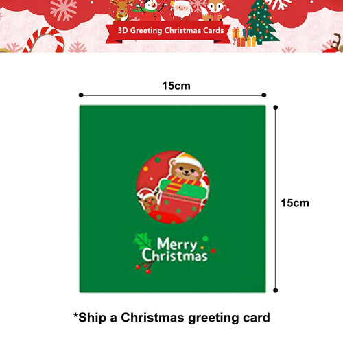 Christmas 3D Folding Greeting Card 1