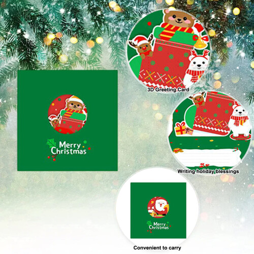 Christmas 3D Folding Greeting Card 2