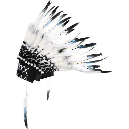 Native American Headdress Handmade Feather Headband for