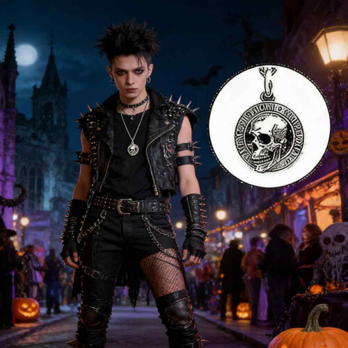 Skull Pendant Carpe Diem 3D for Men 1