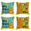 Linen Throw Pillow Covers Halloween Pumpkin Theme 4 Pack 1