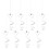 Halloween Hanging Ornaments Ghost Spiral Streamers 24 pcs 1