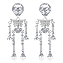Women's Skeleton Drop Earrings 7.8cm Lightweight