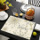 Beige Snowflake Winter Placemats 4-Pack 4