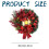 Artificial Lighted Christmas Wreath with Red Bow 5