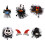 Halloween Hair Clips Set Glitter Bows Witch Hat Ghost Pins 1