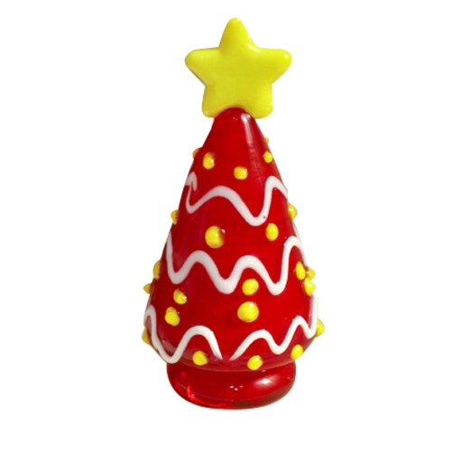 Miniature Christmas Tree Glass Ornament Home Decor Gift