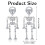 Women's Skeleton Drop Earrings 7.8cm Lightweight 5