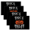 Halloween table napkins pumpkin bat moon design 4-pack 1