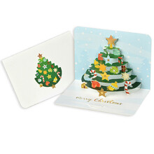 3D Christmas Greeting Cards Pop Up Holiday 6PCS with