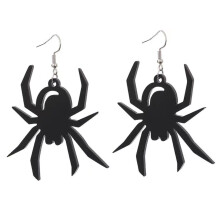 Halloween Acrylic Stud Earrings Black Spider Ghost Skull