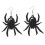 Halloween Acrylic Stud Earrings Black Spider Ghost Skull 1