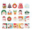 Washable Christmas Placemats Vintage Snowflake Design 1
