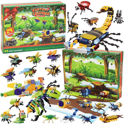 Insect Building Blocks Christmas Countdown Calendar for