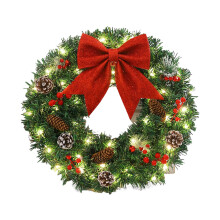 Christmas Wreath with Lights 40 cm