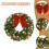 Christmas Wreath with Lights 40 cm 4