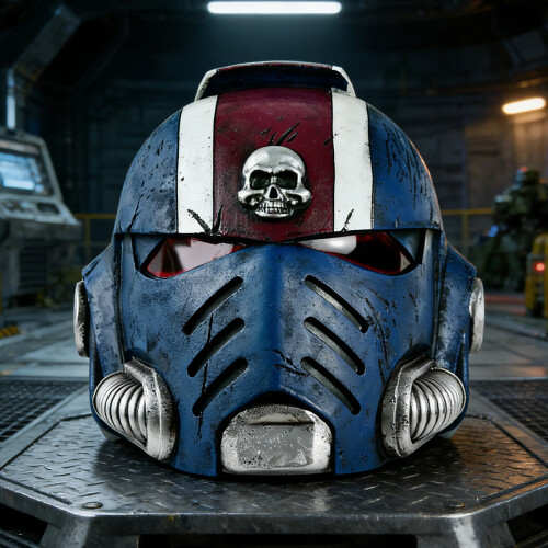 Sci-Fi Full Head Helmet for Halloween Cosplay (2 pcs) 1