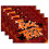 Halloween Skull Placemats Rectangle 4 pcs 12x18 inch 1