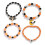 Halloween Bracelets Ghost Pumpkin Charm Elastic Beaded Women 1