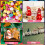 Pink Christmas Paper Gift Boxes Santa Theme 5