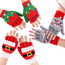 Kids Christmas Winter Warm Gloves Pair