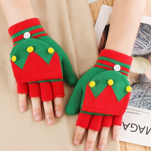 Kids Christmas Winter Warm Gloves Pair 1