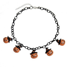 Halloween pendant necklace acrylic bat ghost pumpkin witch