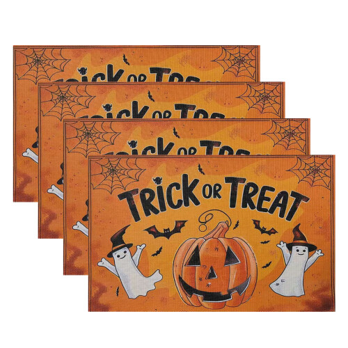 Plastic Halloween Placemats Set of 4