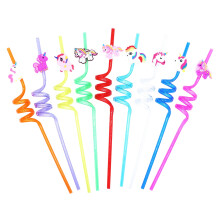 Cartoon Plastic Straws for Kids Party Use