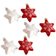 Velvet Star Tree Topper Red 1 Piece