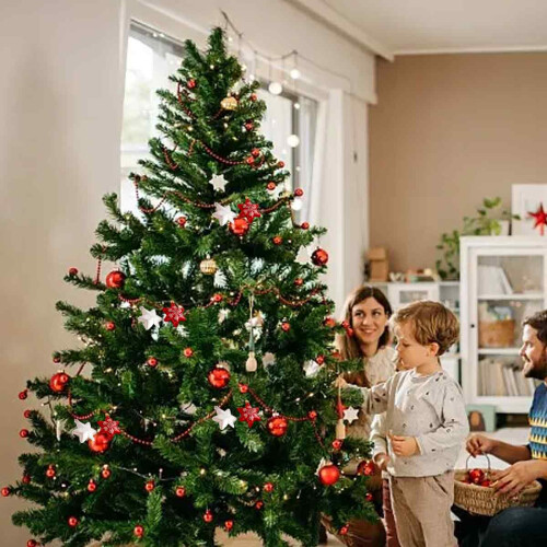 Velvet Star Tree Topper Red 1 Piece 2