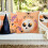 Ghost Throw Pillow Cases Horror Pumpkin Bat Polka Dot 4 5