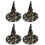 Halloween Golden Witch Hats 4pcs 1